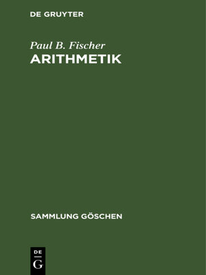 cover image of Arithmetik